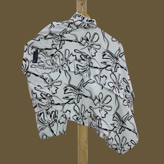 Hashback Printed Linen Shirt For Men