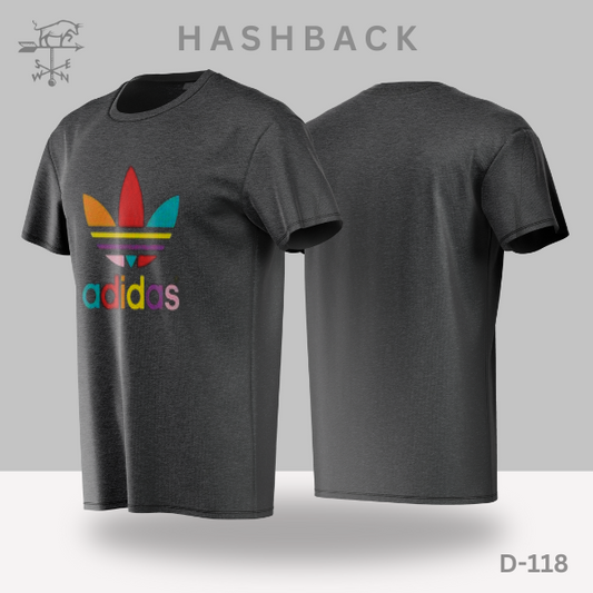 Printed Crew Neck T Shirt For Men D118