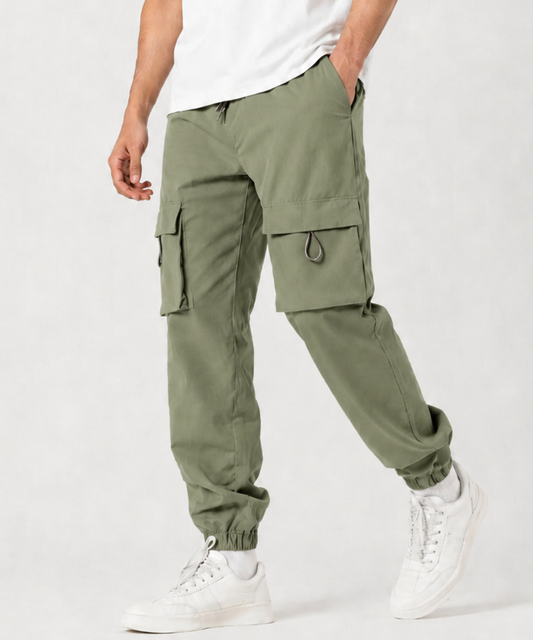Men's Fit Cargo Jogger Pants – Cuffed Trousers - AM022
