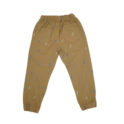 Kids Cotton Embraided Joggers