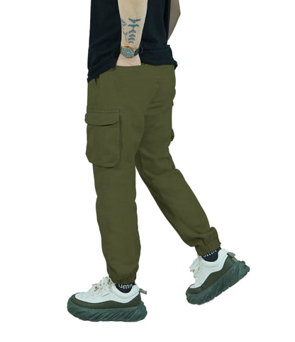 Men’s Jogger Trouser | jogger pant – Regular Fit, 6 Pockets Olive