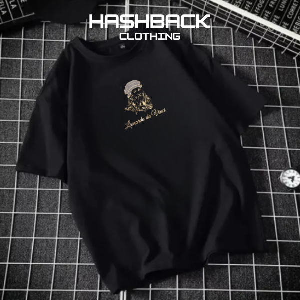 Hashback Printed Oversized  Round Neck T Shirt Men's