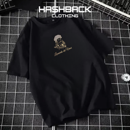 Hashback Printed Oversized  Round Neck T Shirt Men's