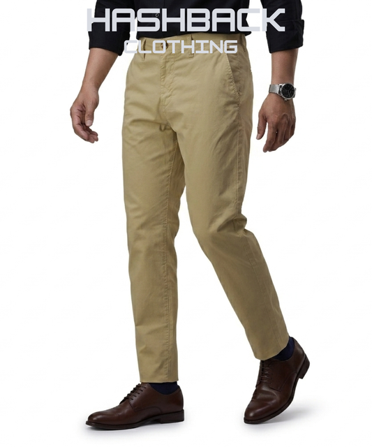 HashBack Men's Slim Fit Cotton Chino Pants