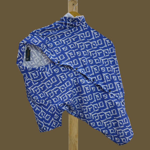 Hashback Printed Linen Shirt For Men