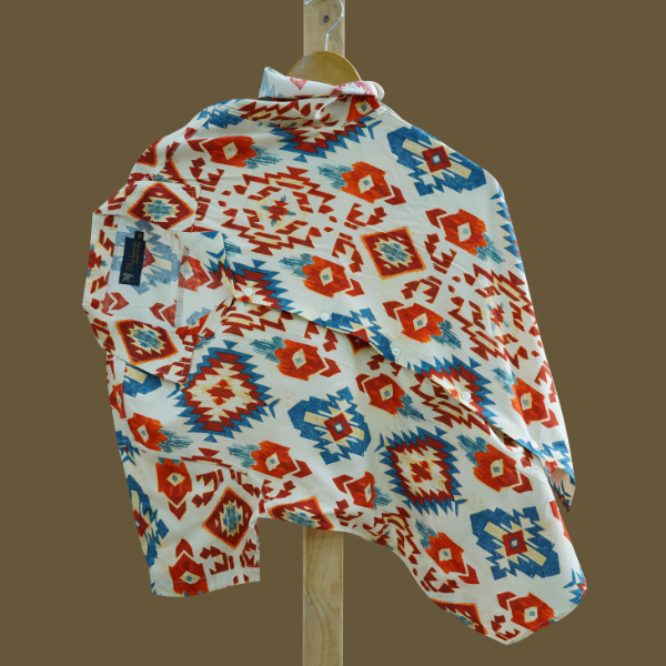 Hashback Printed Linen Shirt For Men