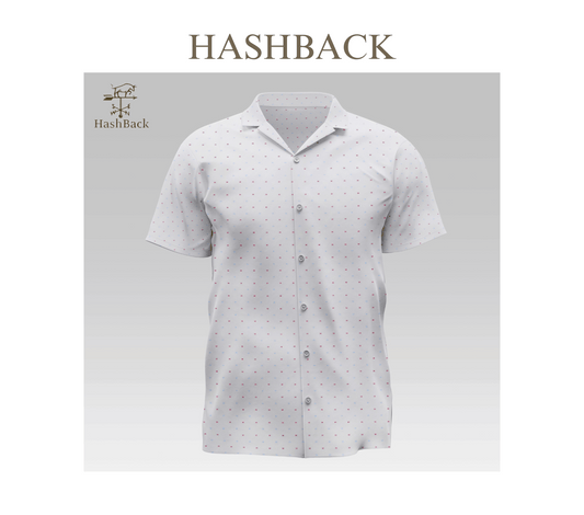 HashBack Hawaiian Beach Casual Button Down Cuban Collar Printed Shirt For Men