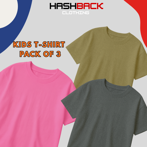 Pack of 3 Plain T-Shirts