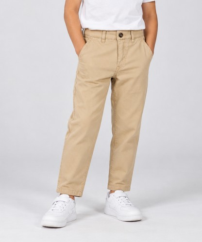 Boys’ Classic Beige Chino Pants