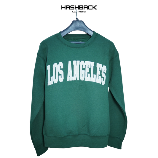 Embroidery Sweatshirt Oversized Drop Shoulder Crew Neck Mix Embroidery Article