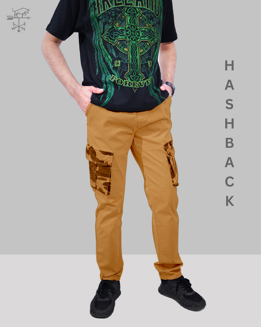 Camo Contrast Cargo Trousers-2 | Regular Fit
