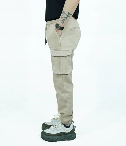 Men’s Jogger Trouser | jogger pant – Regular Fit, 6 Pockets Beige