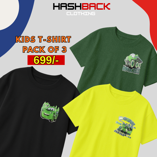 Pack of 3 Boys Printed T-Shirts