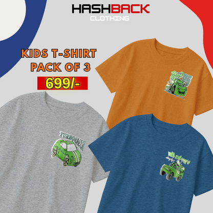 Pack of 3 Boys Printed T-Shirts