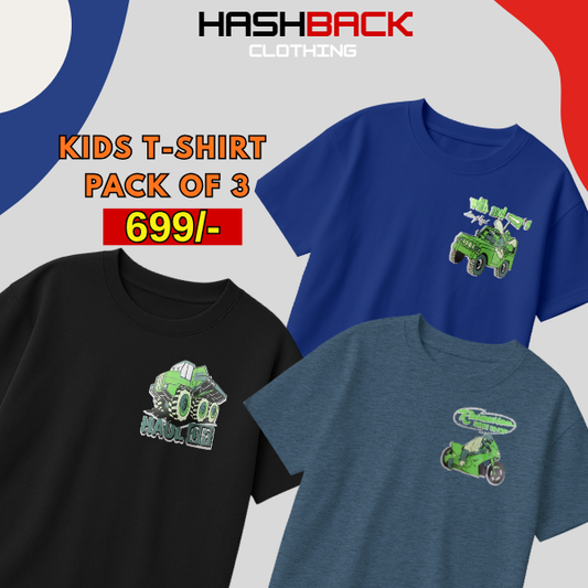 Pack of 3 Boys Printed T-Shirts