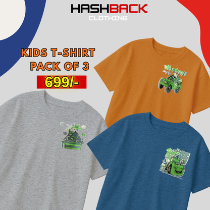 Pack of 3 Boys Printed T-Shirts