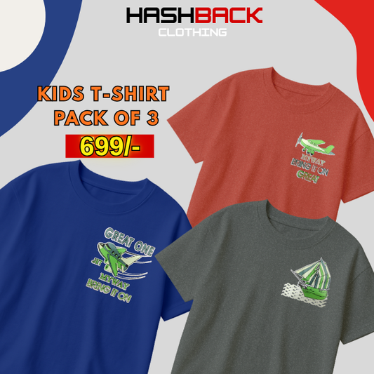 Pack of 3 Boys Printed T-Shirts