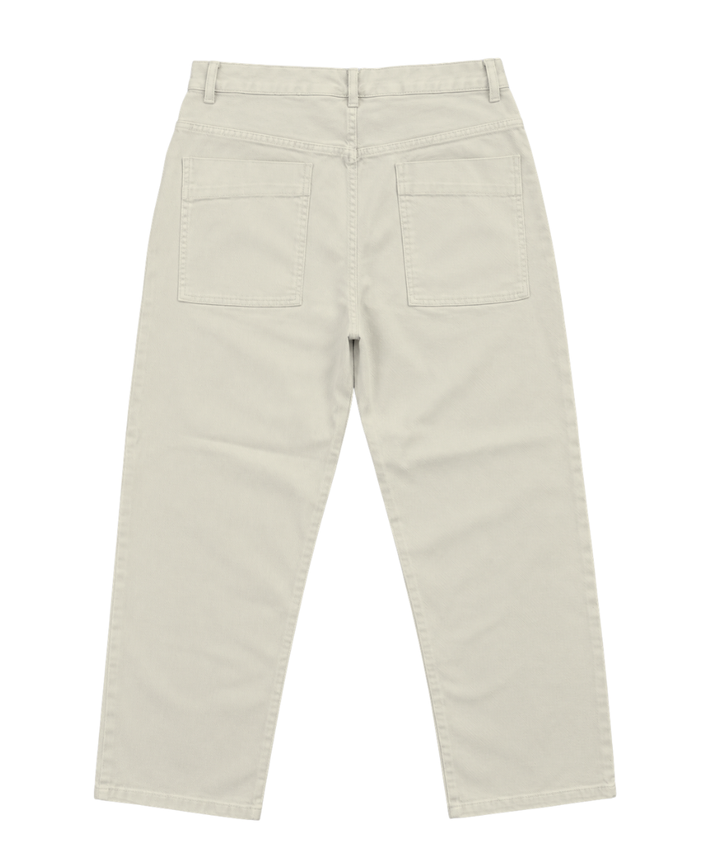Women’s Olive Green Straight-Leg Denim Pants