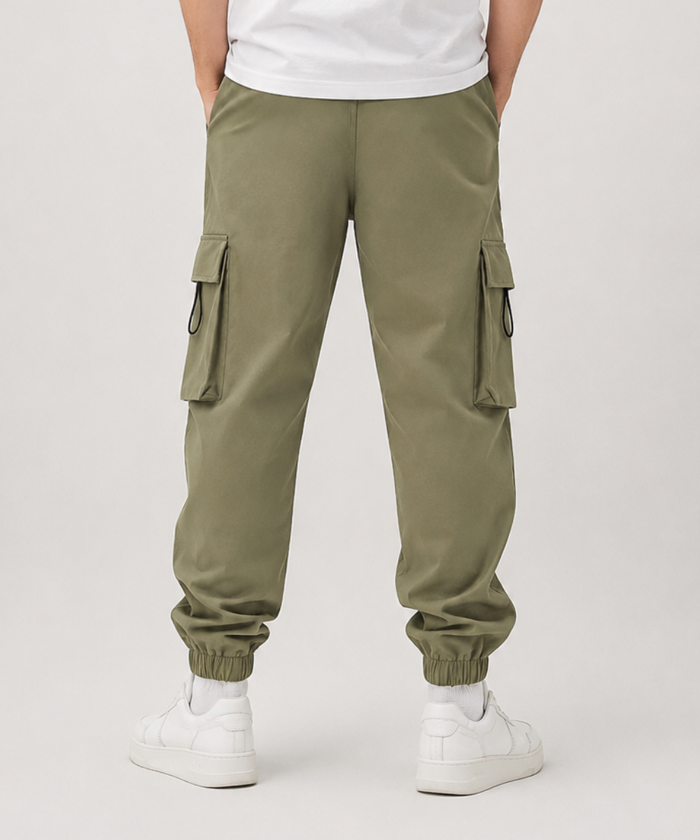 Men's Fit Cargo Jogger Pants – Cuffed Trousers - AM022