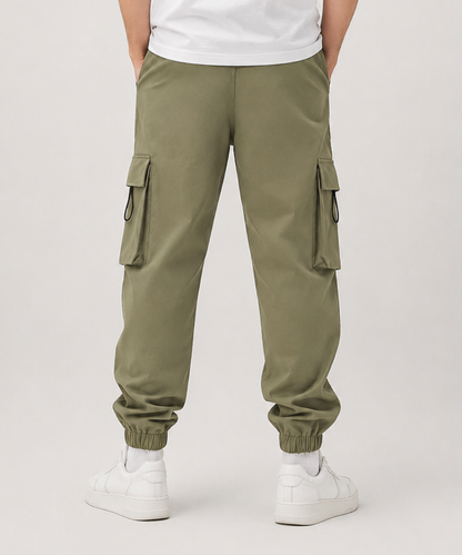 Men's Fit Cargo Jogger Pants – Cuffed Trousers - AM022