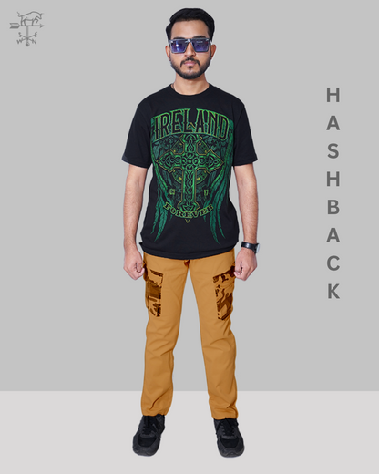 Camo Contrast Cargo Trousers-2 | Regular Fit