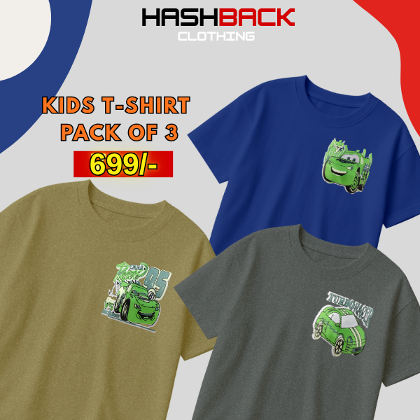 Pack of 3 Boys Printed T-Shirts