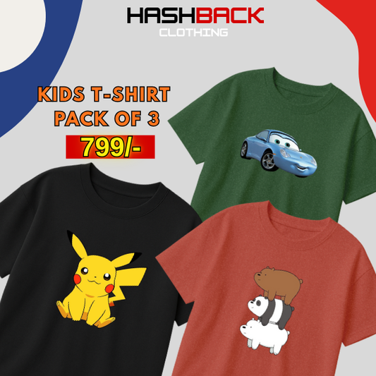 Pack of 3 Boys Printed T-Shirts