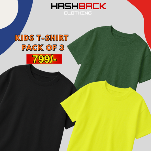 Pack of 3 Plain T-Shirts