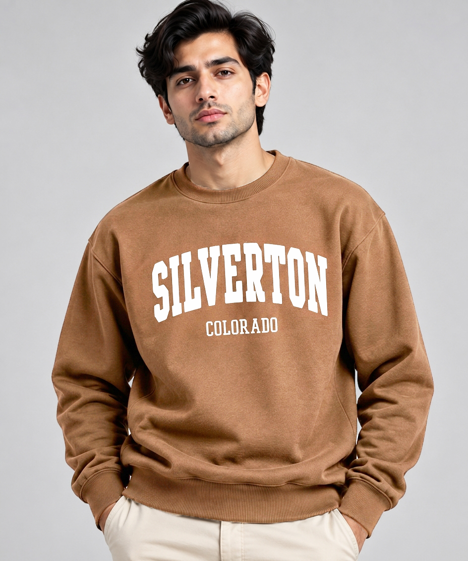 Embroidery Oversized Sweatshirt   Mix Article