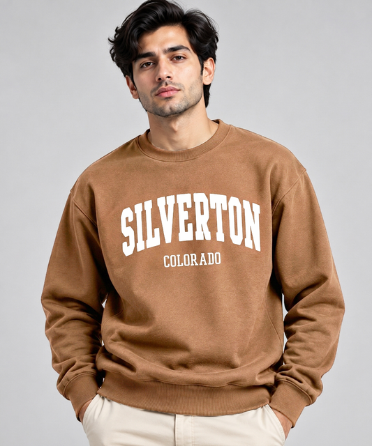 Embroidery Oversized Sweatshirt   Mix Article