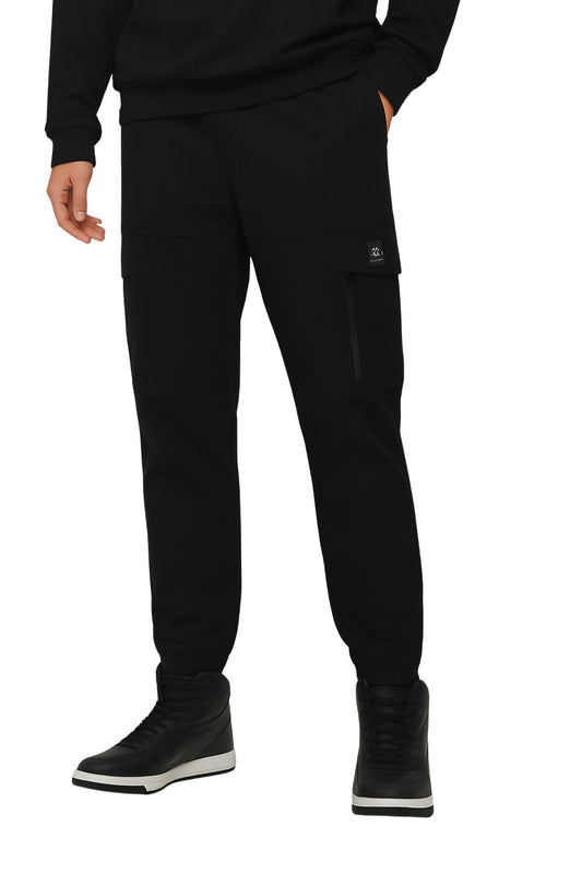 HashBack Men’s Cargo Trouser | Trouser pant – Regular Fit, 6 Pockets Am013 Black