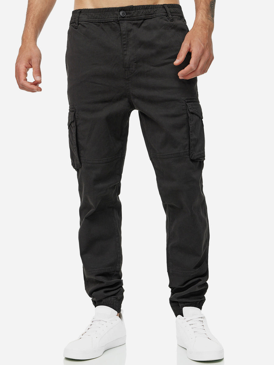 Modern Cargo Joggers - Cotton Stretch Pants - 17003