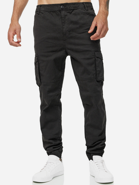 Modern Cargo Joggers - Cotton Stretch Pants - 17003
