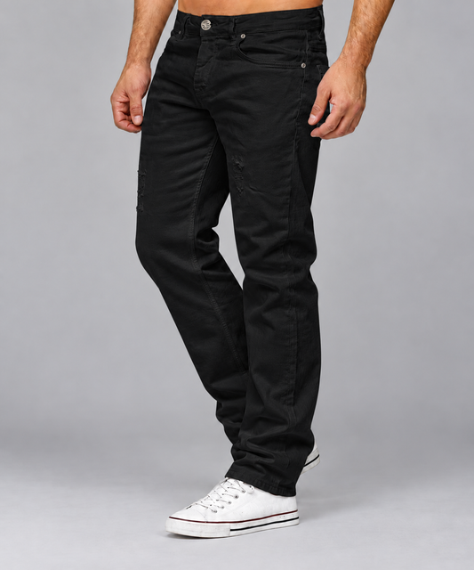 Men's Distressed Regular Size Denim Jeans