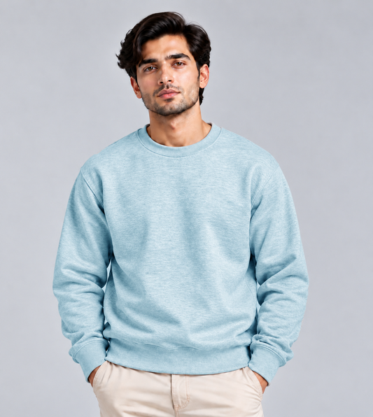 Unisex Plain Regular Fit Sweatshirt