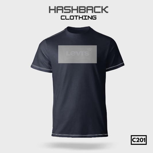 Hashback Round Export Cut Label Brand T Shirt Men's C-201 Levi's