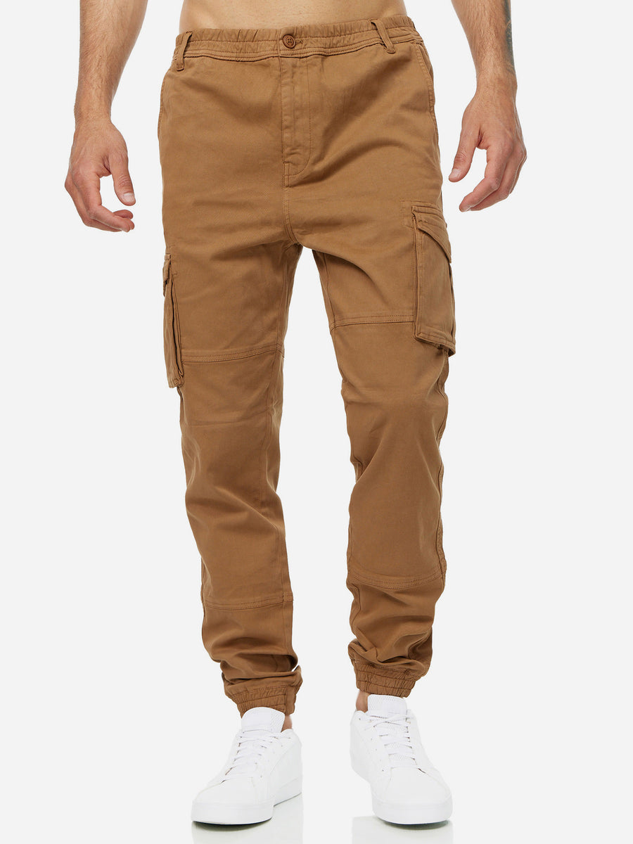Modern Cargo Joggers - Cotton Stretch Pants - 17003