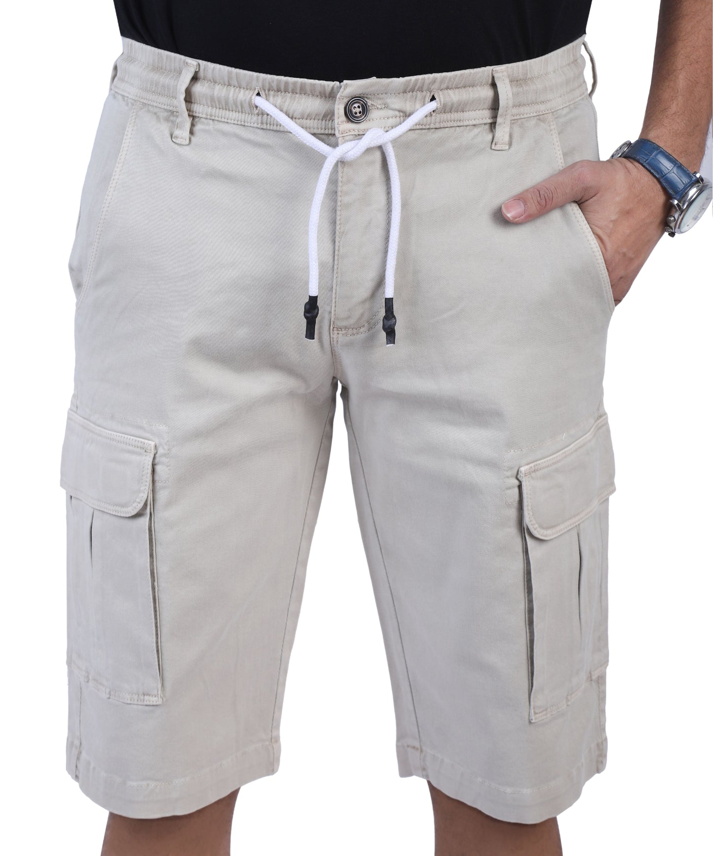 Men's Cargo Shorts - Light Beige