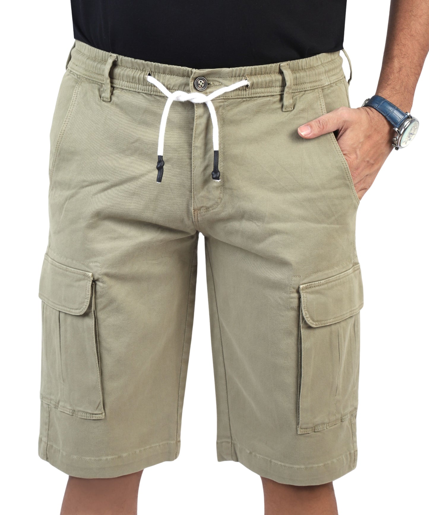 Men's Cargo Shorts - Light Olive