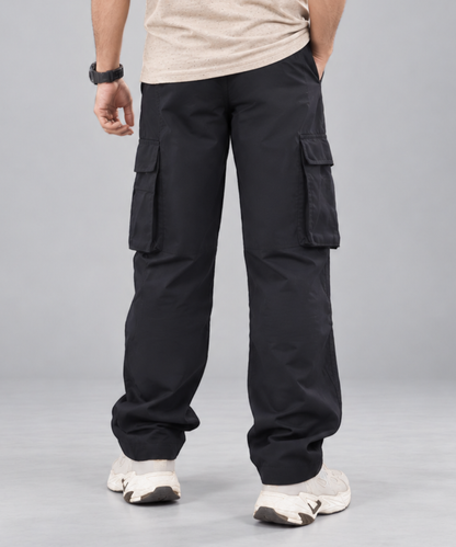 Baggy Twill Cargo Trousers | Loose Fit