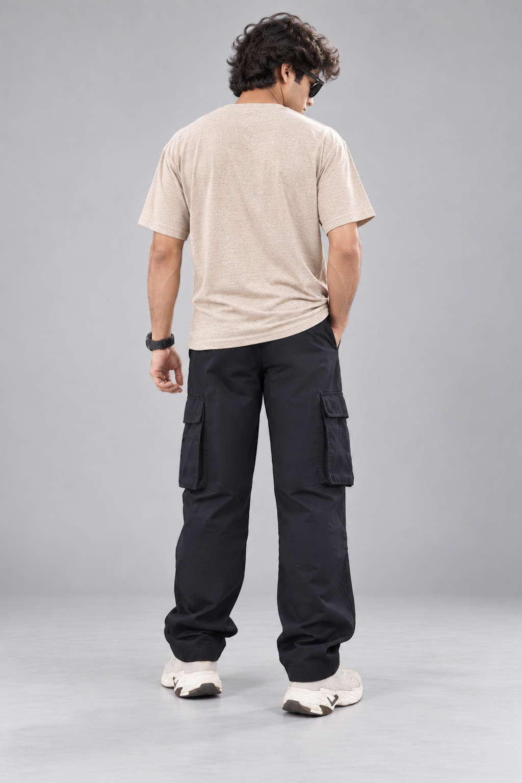 Baggy Twill Cargo Trousers | Loose Fit