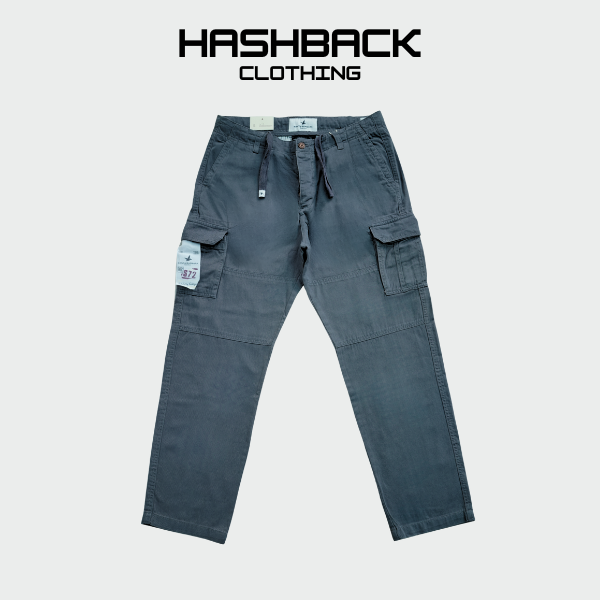 Men's Cotton Cargo Pants with Drawstring | Sizes 30–42