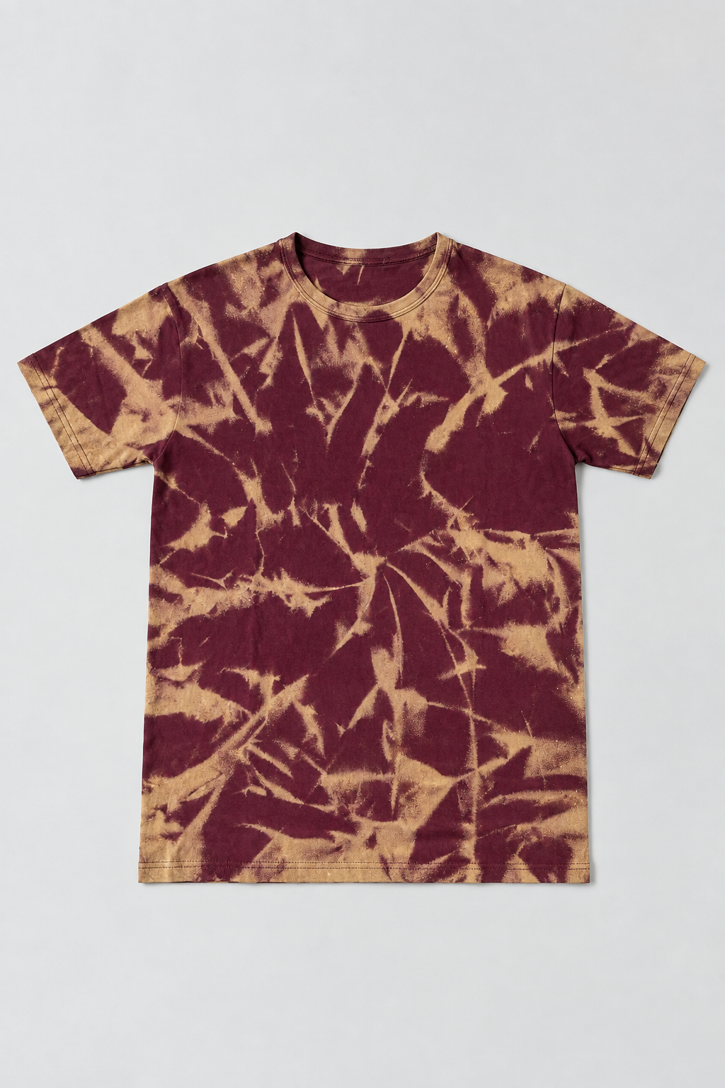 Bleach Washed Tie-Dye T-Shirt Olive