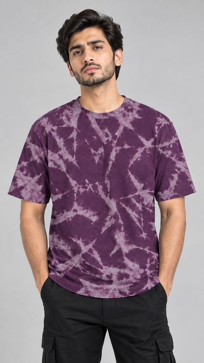 Bleach Washed Tie-Dye T-Shirt variant 2