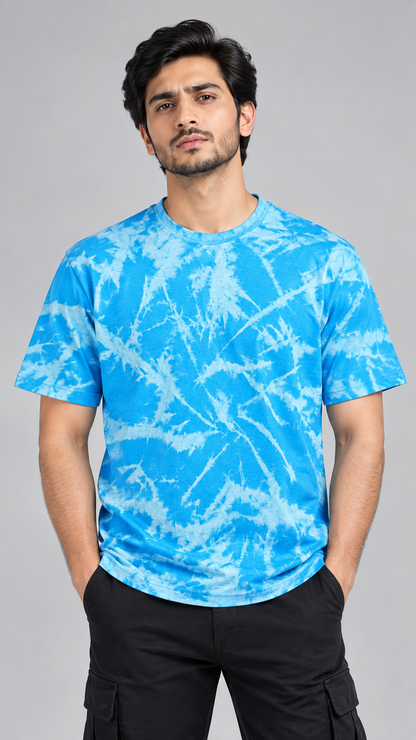 Bleach Washed Tie-Dye T-Shirt