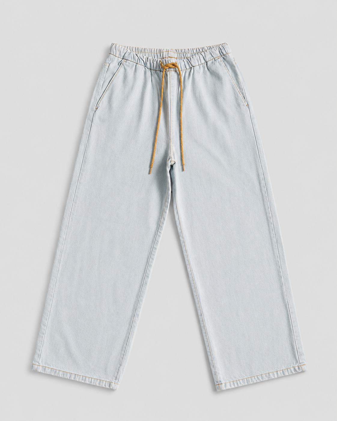 Ice Blue Unisex Baggy Denim Trousers
