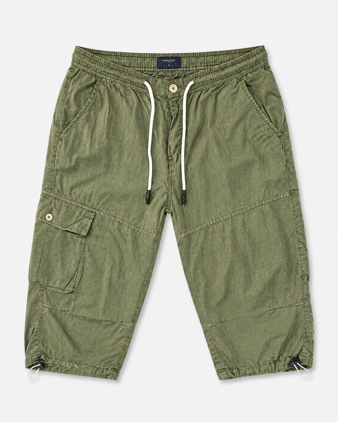 Men's Quarter Length Cargo Shorts with Side Cargo Pockets