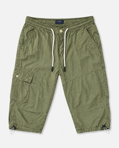 Men's Quarter Length Cargo Shorts with Side Cargo Pockets