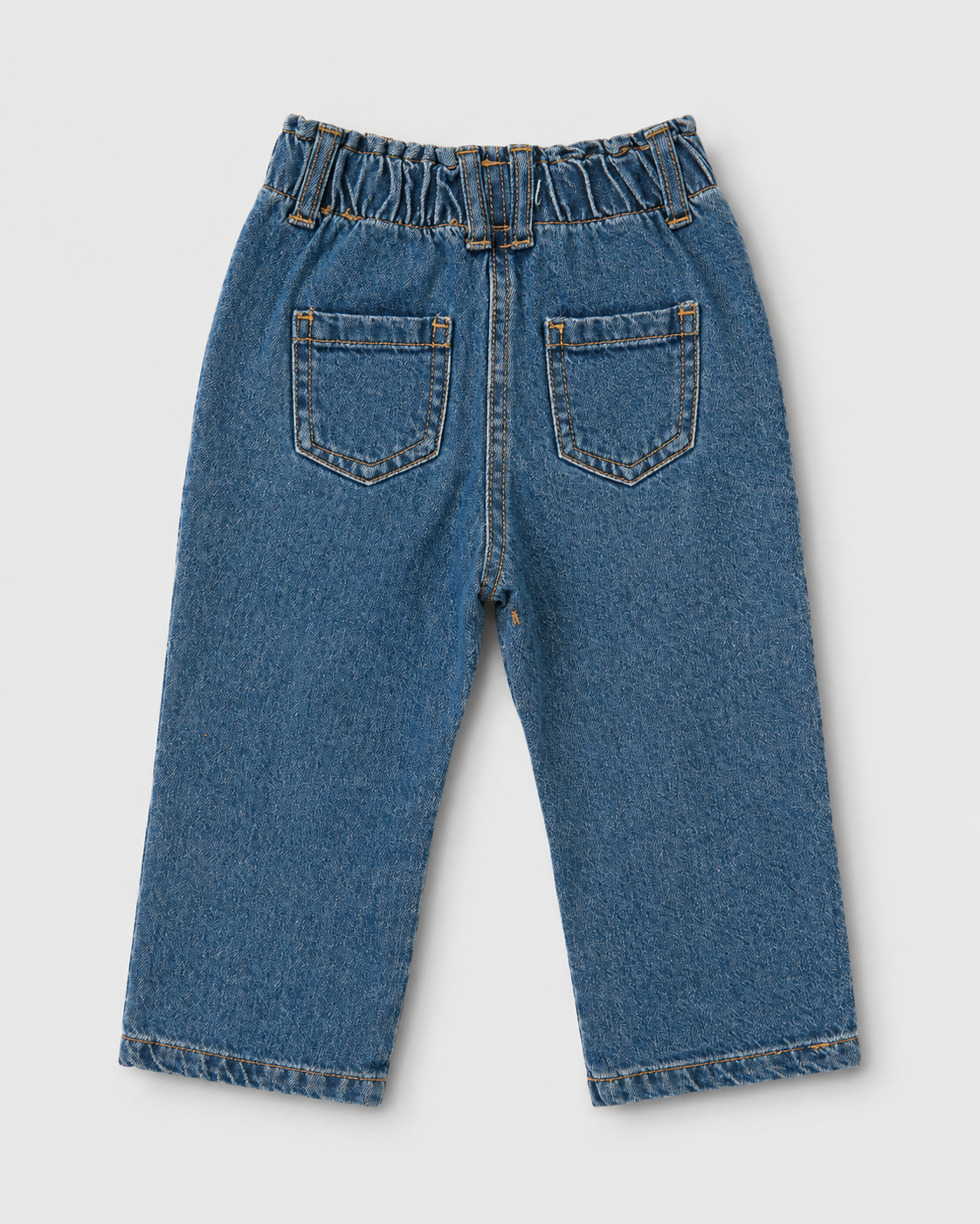 Girls' Bow Embroidered Denim Jeans