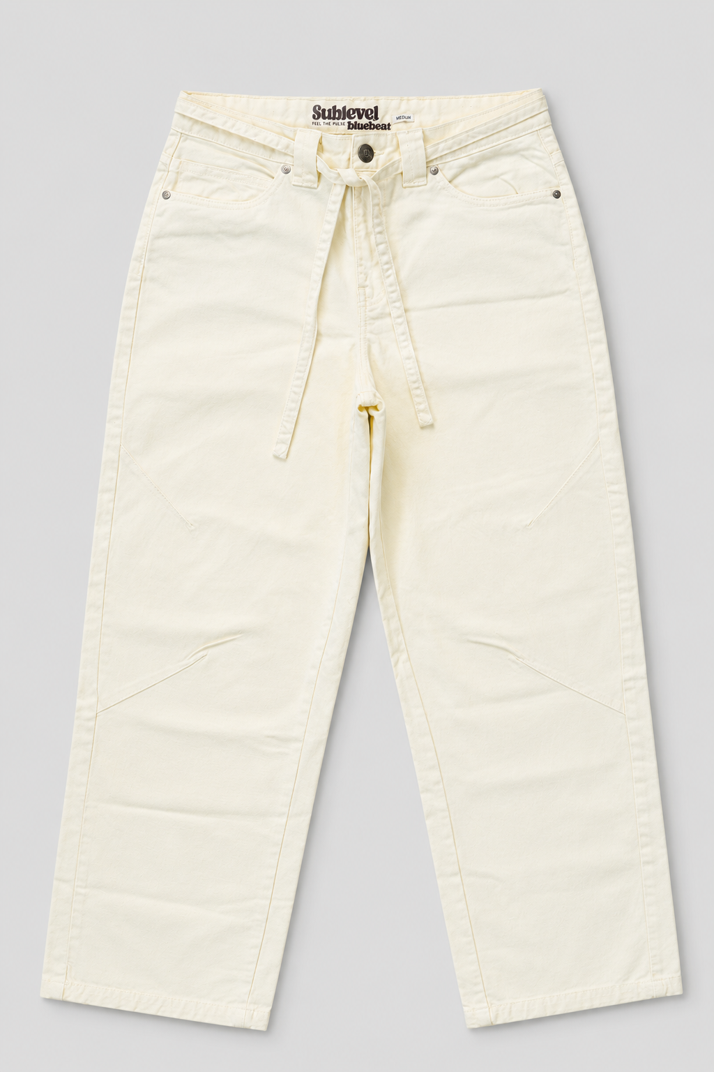 Women's Wide-Leg Belted Denim Pant